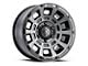 ICON Alloys Thrust Smoked Satin Black Wheel; 17x8.5; 0mm Offset (93-98 Jeep Grand Cherokee ZJ)