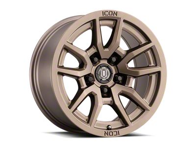 ICON Alloys Vector 5 Bronze Wheel; 17x8.5; -6mm Offset (05-10 Jeep Grand Cherokee WK, Excluding SRT8)