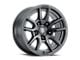 ICON Alloys Vector 5 Satin Black Wheel; 17x8.5; -6mm Offset (05-10 Jeep Grand Cherokee WK, Excluding SRT8)