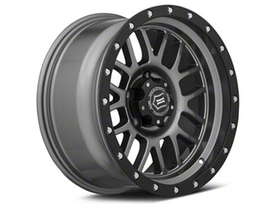 ICON Alloys Alpha Gunmetal Wheel; 17x8.5; 0mm Offset (99-04 Jeep Grand Cherokee WJ)