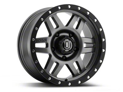 ICON Alloys Six Speed Gunmetal Wheel; 17x8.5; -6mm Offset (99-04 Jeep Grand Cherokee WJ)