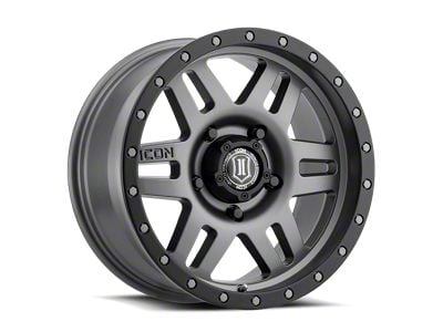 ICON Alloys Six Speed Titanium Wheel; 17x8.5; -6mm Offset (99-04 Jeep Grand Cherokee WJ)