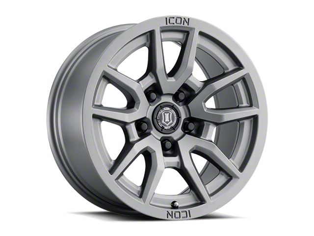 ICON Alloys Vector 5 Titanium Wheel; 17x8.5 (99-04 Jeep Grand Cherokee WJ)