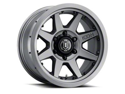 ICON Alloys Rebound Pro Titanium Wheel; 17x8.5; 0mm Offset (87-95 Jeep Wrangler YJ)