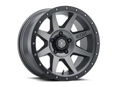 ICON Alloys Rebound Titanium Wheel; 20x9 (18-24 Jeep Wrangler JL)