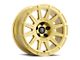 ICON Alloys Ricochet Gloss Gold Wheel; 17x8 (87-95 Jeep Wrangler YJ)