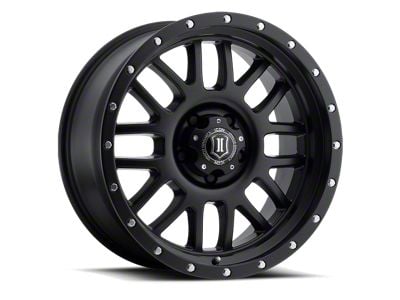 ICON Alloys Alpha Satin Black 5-Lug Wheel; 20x9; 16mm Offset (14-21 Tundra)