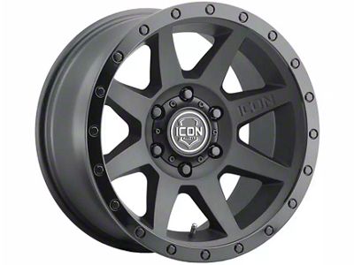 ICON Alloys Rebound Double Black 5-Lug Wheel; 17x8.5; 25mm Offset (14-21 Tundra)