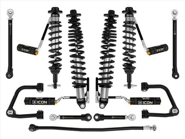 ICON Vehicle Dynamics 3 to 4-Inch Suspension Lift System with Tubular Upper Control Arms; Stage 7 (21-24 Bronco w/o Sasquatch Package, Excluding Raptor)