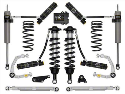 ICON Vehicle Dynamics 1.25 to 3-Inch Suspension Lift System with Billet Upper Control Arms and Triple Rate Rear Springs; Stage 10 (2024 4WD Tacoma, Excluding Limited, Trailhunter & TRD Pro)