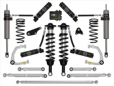 ICON Vehicle Dynamics 1.25 to 3-Inch Suspension Lift System with Billet Upper Control Arms; Stage 13 (2024 4WD Tacoma, Excluding Limited, Trailhunter & TRD Pro)