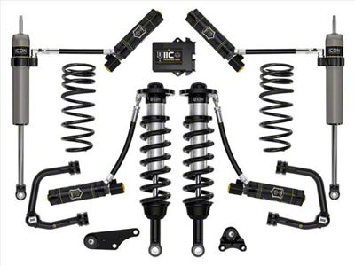 ICON Vehicle Dynamics 1.25 to 3-Inch Suspension Lift System with Tubular Upper Control Arms and Triple Rate Rear Springs; Stage 6 (2024 4WD Tacoma, Excluding Limited, Trailhunter & TRD Pro)