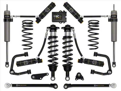 ICON Vehicle Dynamics 1.25 to 3-Inch Suspension Lift System with Tubular Upper Control Arms and Triple Rate Rear Springs; Stage 10 (2024 4WD Tacoma, Excluding Limited, Trailhunter & TRD Pro)