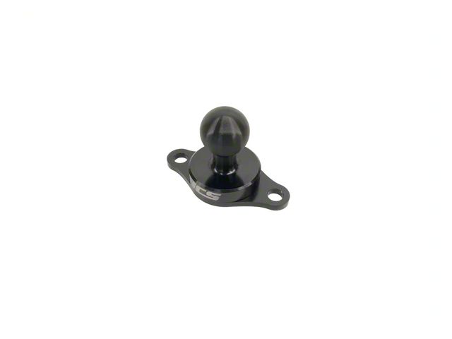 ICS FAB 2-Hole AMPS Ball Mount; Glossy Black Black (Universal; Some Adaptation May Be Required)