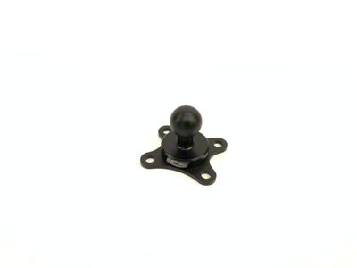 ICS FAB 4-Hole AMPS Ball Mount; Matte Black (Universal; Some Adaptation May Be Required)