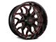 Impact Wheels 813 Gloss Black and Red Milled 6-Lug Wheel; 20x10; -12mm Offset (03-09 4Runner)