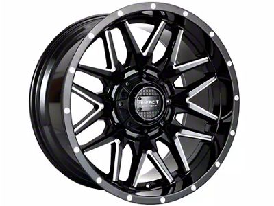 Impact Wheels 819 Gloss Black Milled 6-Lug Wheel; 17x9; 0mm Offset (03-09 4Runner)