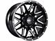 Impact Wheels 819 Gloss Black Milled 6-Lug Wheel; 17x9; 0mm Offset (03-09 4Runner)