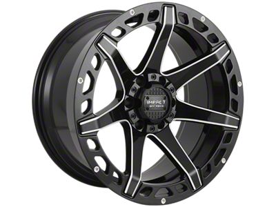 Impact Wheels 904 Gloss Black Milled 6-Lug Wheel; 20x10; -12mm Offset (03-09 4Runner)