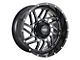 Impact Wheels 808 Gloss Black Milled 6-Lug Wheel; 20x10; -12mm Offset (04-15 Titan)