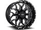 Impact Wheels 813 Gloss Black Milled 6-Lug Wheel; 20x12; -44mm Offset (04-15 Titan)