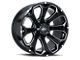 Impact Wheels 817 Gloss Black Milled 6-Lug Wheel; 20x10; -12mm Offset (04-15 Titan)