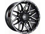 Impact Wheels 819 Gloss Black Milled 6-Lug Wheel; 18x9; -12mm Offset (04-15 Titan)