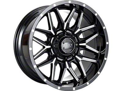 Impact Wheels 819 Gloss Black Milled 6-Lug Wheel; 20x9; 0mm Offset (04-15 Titan)