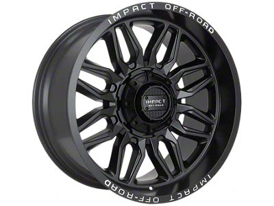 Impact Wheels 827 Matte Black 6-Lug Wheel; 20x10; -12mm Offset (04-15 Titan)