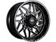 Impact Wheels 829 Gloss Black Milled 6-Lug Wheel; 20x10; -12mm Offset (04-15 Titan)