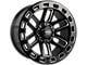 Impact Wheels 906 Gloss Black Milled 6-Lug Wheel; 20x10; -12mm Offset (04-15 Titan)