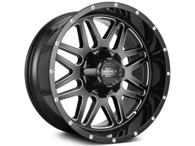 Impact Wheels 806 Gloss Black Milled 6-Lug Wheel; 20x10; -12mm Offset (05-15 Tacoma)