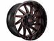 Impact Wheels 811 Gloss Black and Red Milled 6-Lug Wheel; 20x10; -12mm Offset (05-15 Tacoma)