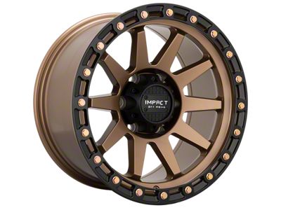 Impact Wheels 882 Bronze with Black Bead 6-Lug Wheel; 17x9; 0mm Offset (05-15 Tacoma)