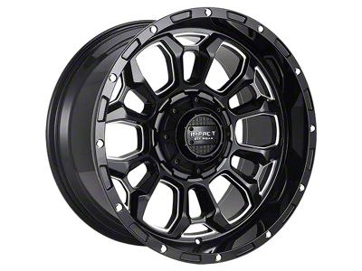 Impact Wheels 901 Gloss Black Milled 5-Lug Wheel; 20x10; -12mm Offset (05-15 Tacoma)