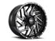 Impact Wheels 809 Gloss Black Milled 6-Lug Wheel; 20x10; -12mm Offset (10-24 4Runner)