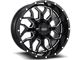 Impact Wheels 813 Gloss Black Milled 6-Lug Wheel; 20x12; -44mm Offset (10-24 4Runner)