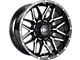 Impact Wheels 819 Gloss Black Milled 6-Lug Wheel; 17x9; -12mm Offset (10-24 4Runner)