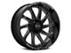 Impact Wheels 825 Gloss Black Milled 6-Lug Wheel; 20x10; -12mm Offset (10-24 4Runner)