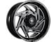 Impact Wheels 830 Gloss Black Milled 6-Lug Wheel; 22x12; -44mm Offset (10-24 4Runner)