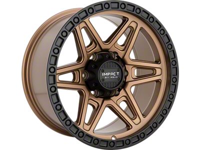 Impact Wheels 881 Bronze with Black Bead 6-Lug Wheel; 17x9; -12mm Offset (10-24 4Runner)