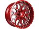 Impact Wheels 813 Red Milled 6-Lug Wheel; 20x10; -12mm Offset (2024 Tacoma)