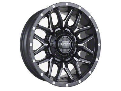 Impact Wheels 819 Matte Black Milled 6-Lug Wheel; 17x9; 0mm Offset (2024 Tacoma)
