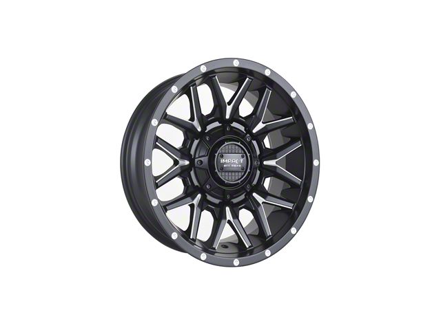 Impact Wheels 819 Matte Black Milled 6-Lug Wheel; 17x9; -12mm Offset (2024 Tacoma)