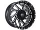 Impact Wheels 823 Gloss Black Milled 6-Lug Wheel; 20x10; -12mm Offset (2024 Tacoma)