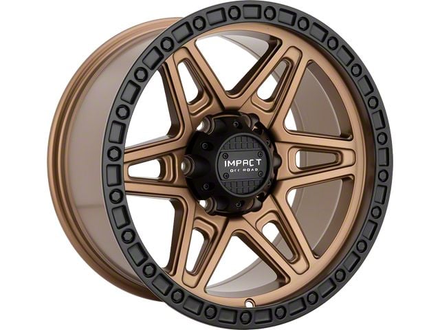 Impact Wheels 881 Bronze with Black Bead 6-Lug Wheel; 17x9; -12mm Offset (2024 Tacoma)