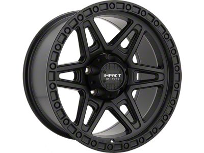 Impact Wheels 881 Satin Black 6-Lug Wheel; 17x9; -12mm Offset (2024 Tacoma)