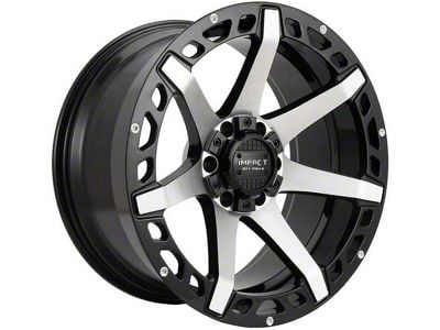 Impact Wheels 904 Gloss Black Machined 6-Lug Wheel; 20x10; -12mm Offset (2024 Tacoma)