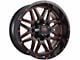 Impact Wheels 806 Gloss Black and Red Milled 6-Lug Wheel; 20x10; -12mm Offset (10-24 4Runner)