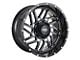 Impact Wheels 808 Gloss Black Milled 6-Lug Wheel; 20x10; -12mm Offset (03-09 4Runner)